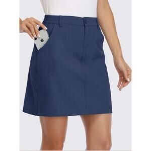 Willit Outdoor Mini Skort Navy Blue Women's Medium Golf Athletic Activewear